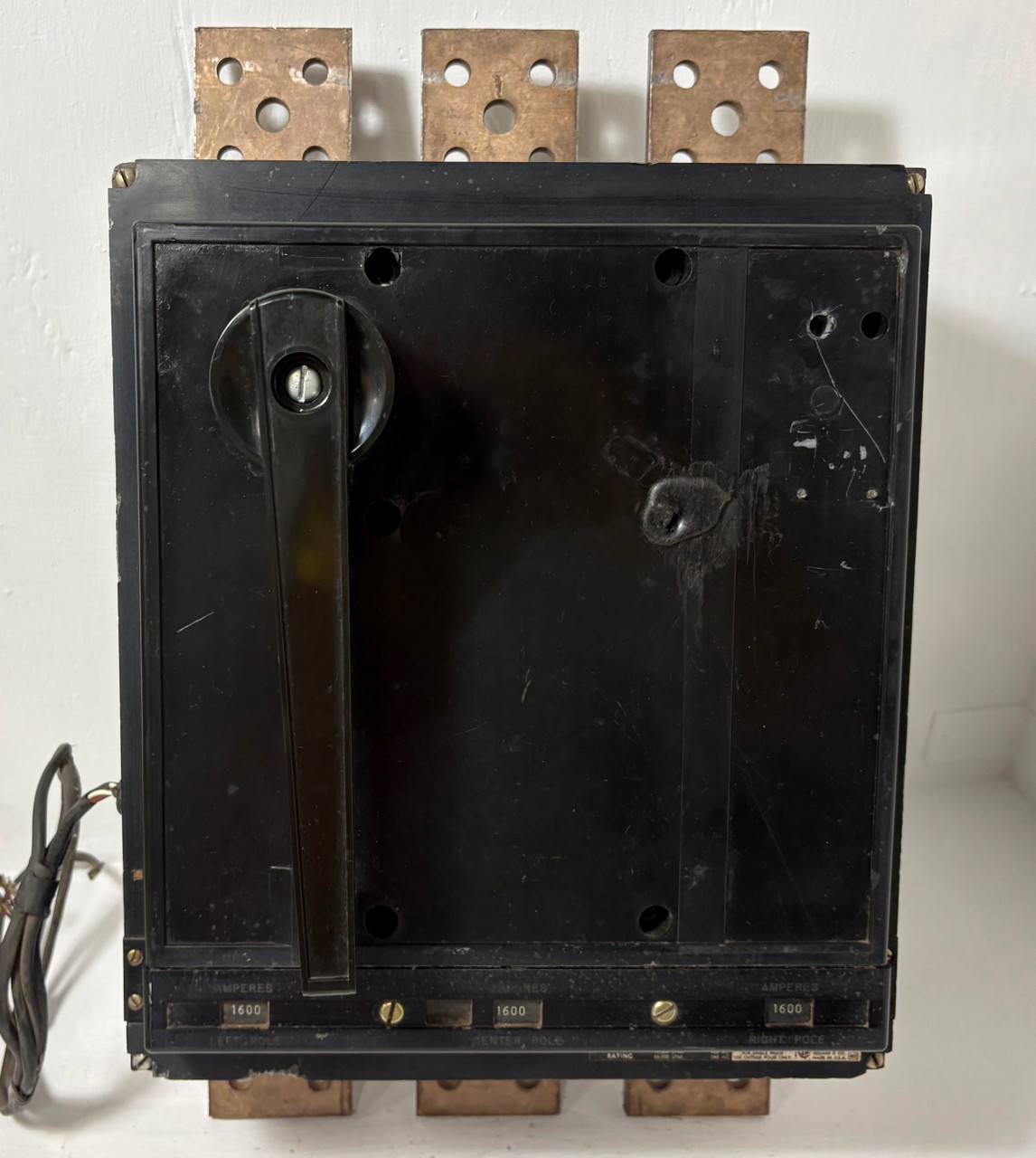 Square D PAF361600 2000A Type PAL Circuit Breaker w/ 1600 Amp Trip 480/600V 3P (EM5678-1)
