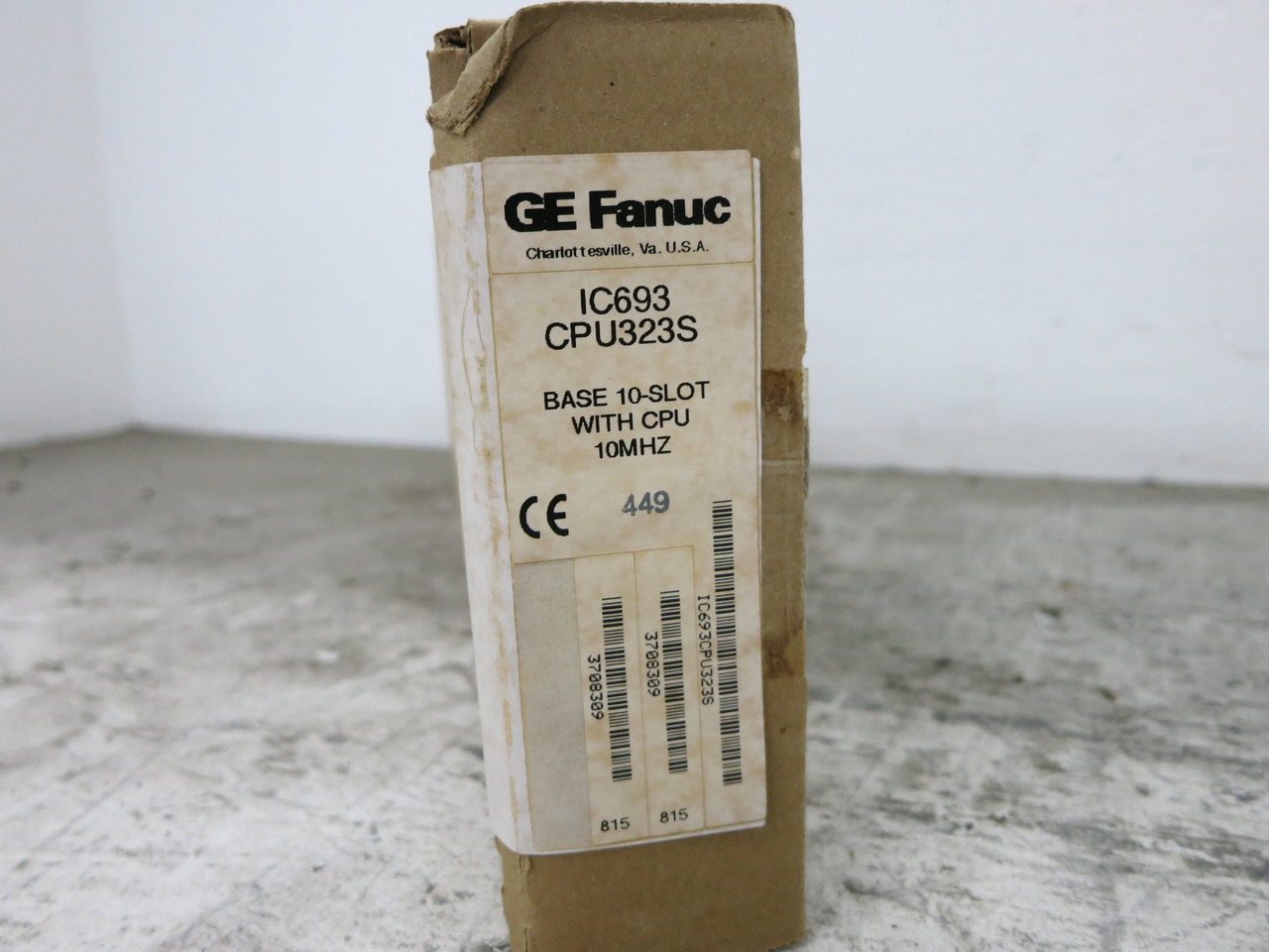 NEW GE Fanuc IC693CPU323S 10 Slot Base w/ CPU PLC Processor Module IC693CPU323-S (DW7615-1)