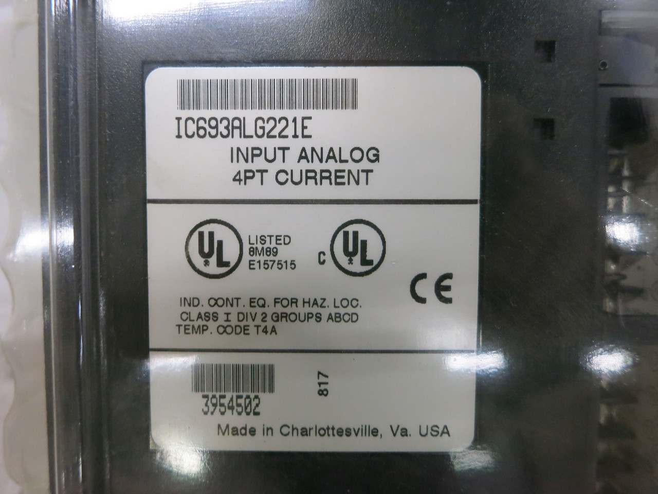 NEW GE Fanuc IC693ALG221E 90-30 Analog Input PLC Module IC693ALG221-E Current (DW7612-1)
