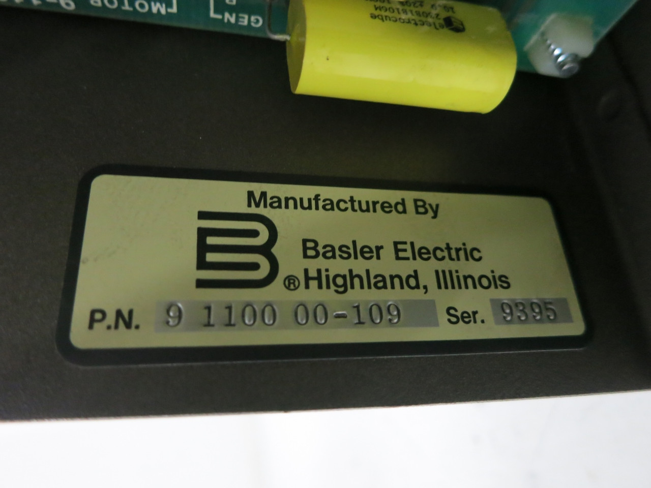 Basler Electric SCP 250-G-60 VAR/Power Factor Controller Module Relay 9110000109 (DW7617-2)