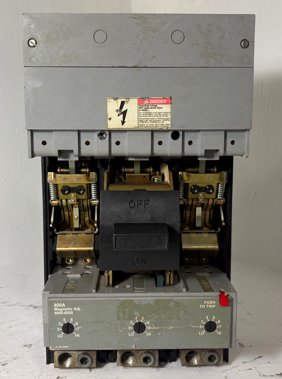 Siemens HMD63F800 800A Circuit Breaker w/ 800 Amp Trip 600V 3P Type HMD6 ITE 3P (EM5681-2)