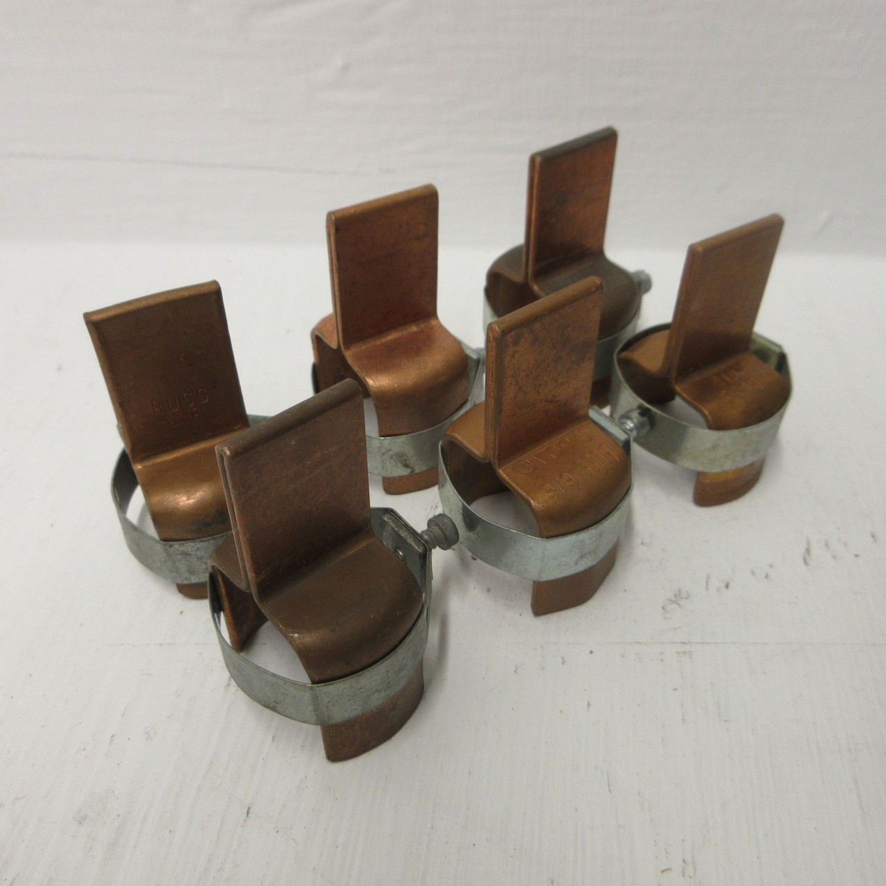 Bussmann 616 Fuse Reducers 100 Amp to 60 Amp 600VAC Copper (LOT OF 6) (3 PAIRS) (AH0773-20)