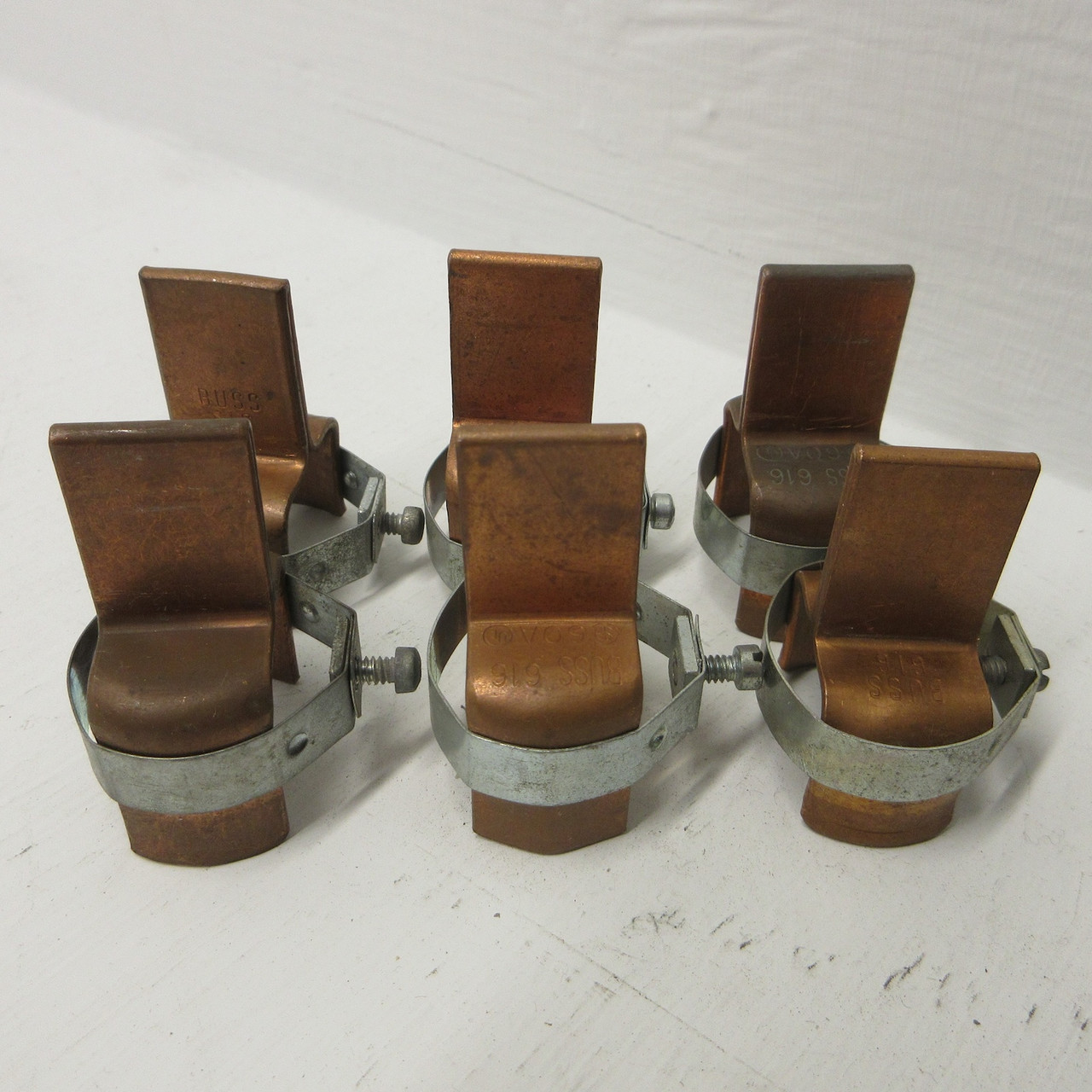 Bussmann 616 Fuse Reducers 100 Amp to 60 Amp 600VAC Copper (LOT OF 6) (3 PAIRS) (AH0773-22)
