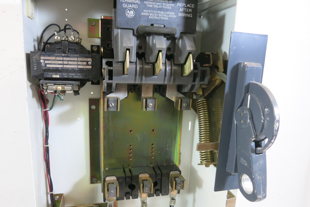 Allen Bradley 2100 Centerline 33" 100A Fusible Size 3 Starter MCC Bucket 100 Amp (BJ1054-1)