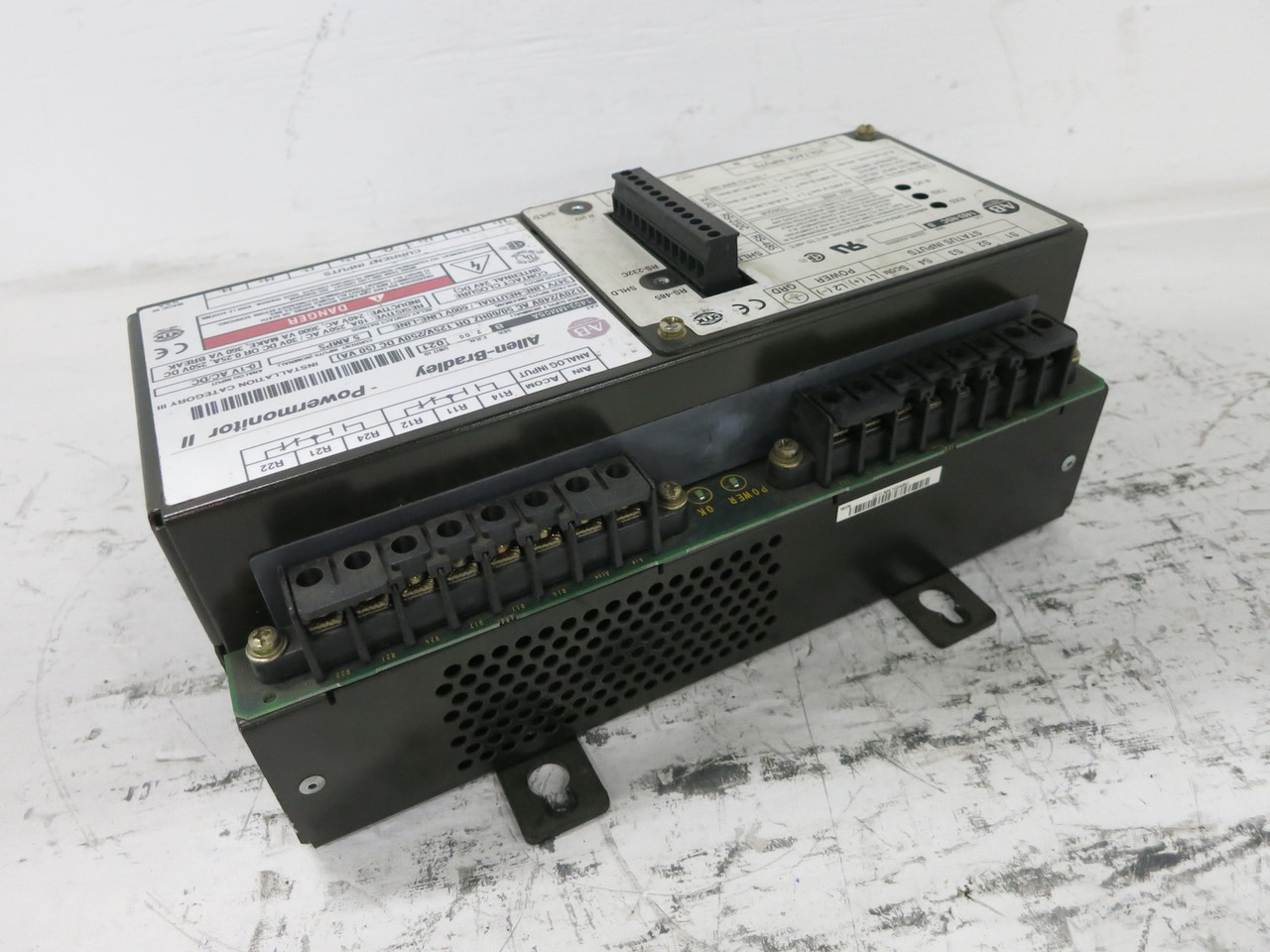 Allen Bradley PowerMonitor II 1403-MM05A + 1403-NSC Ser B Power Monitor PLC (DW7637-1)