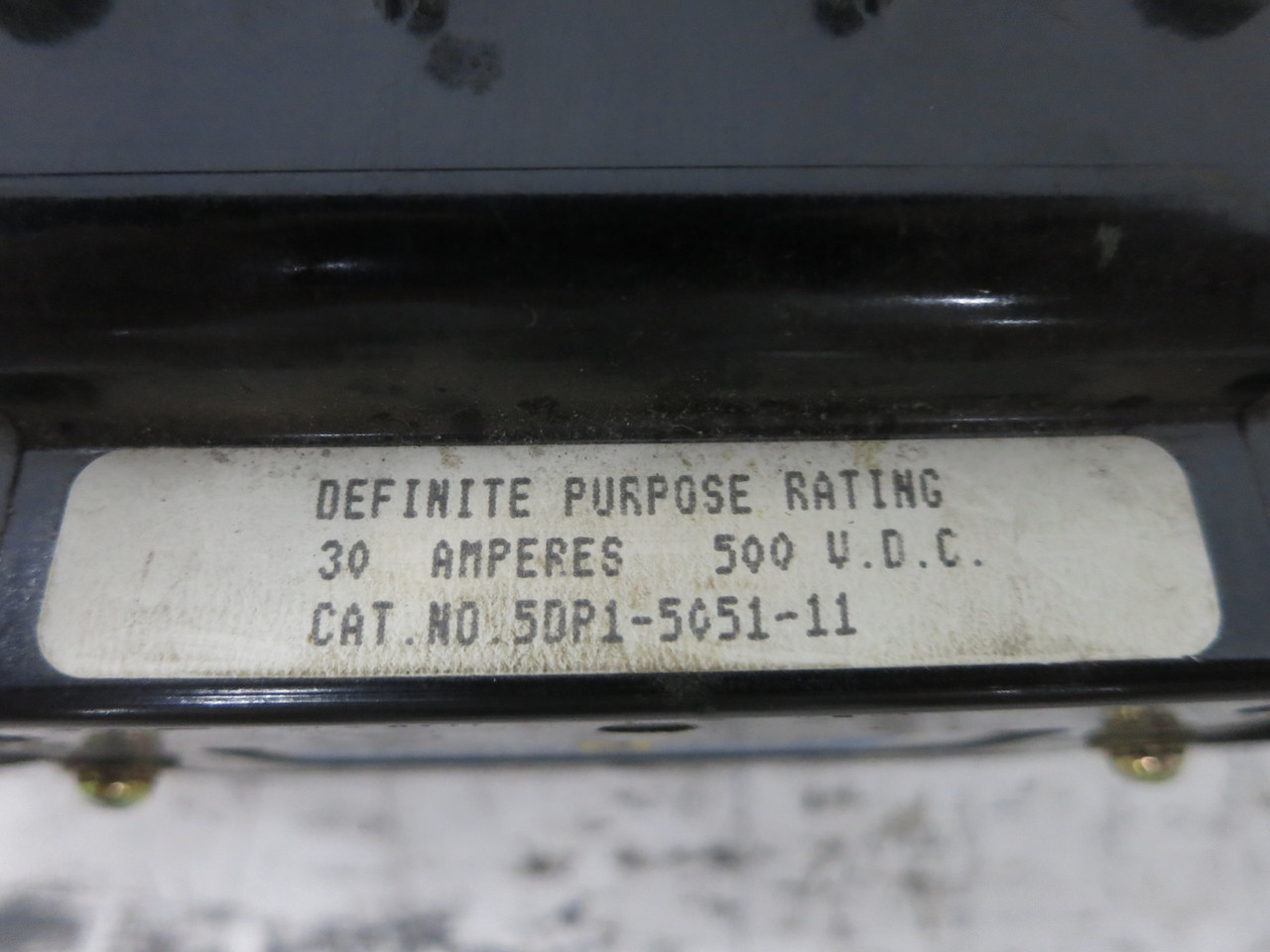 Joslyn Clark 5DP1-5051-11 30A 500VDC Definite Purpose Contactor 120V Coil 30 Amp (DW7632-2)