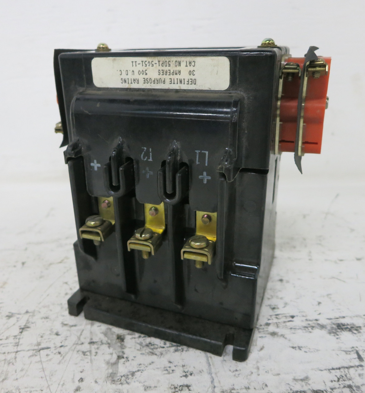 Joslyn Clark 5DP1-5051-11 30A 500VDC Definite Purpose Contactor 120V Coil 30 Amp (DW7632-2)