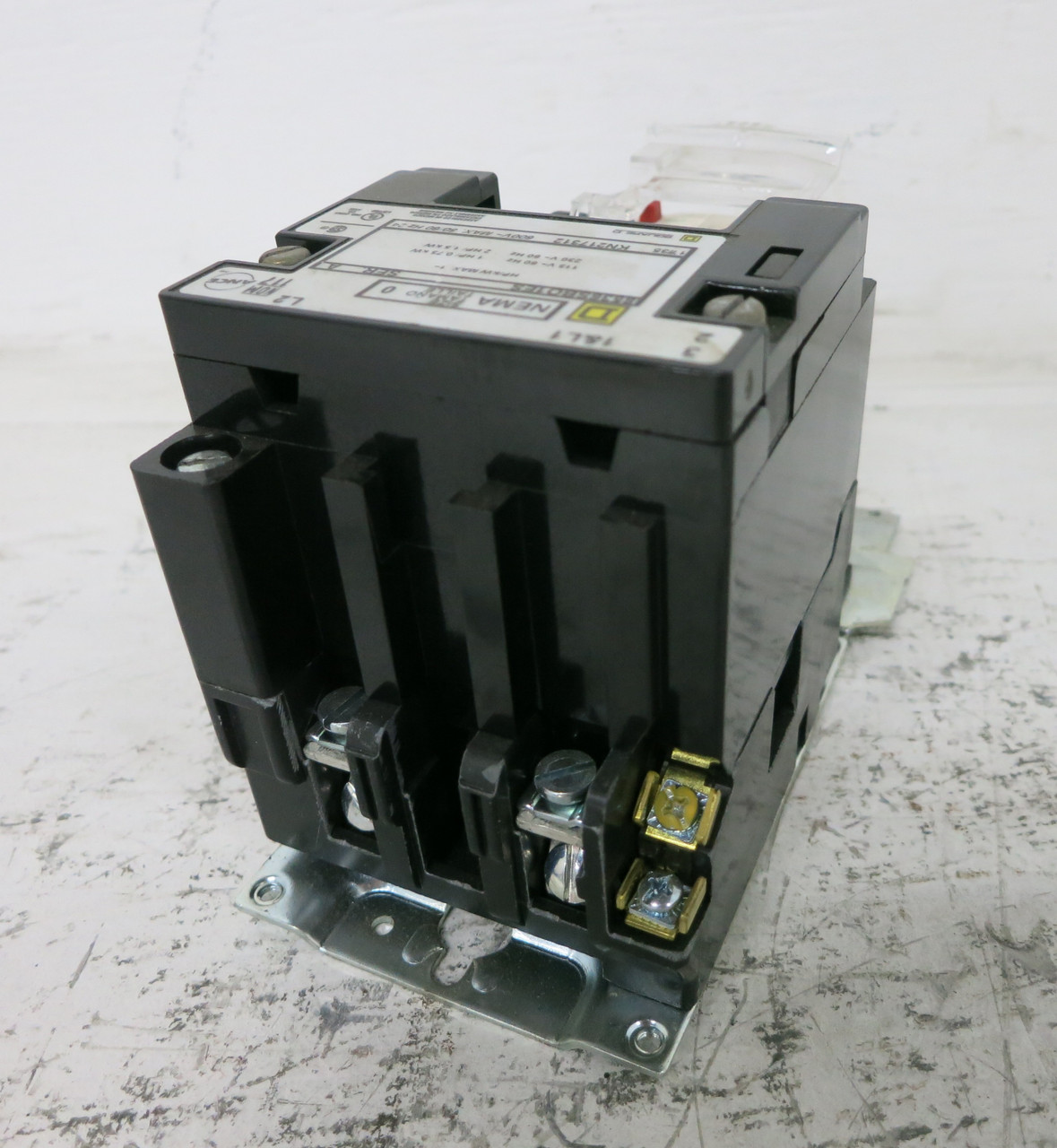 NEW Square D 8536SBO1ES Size 0 Motor Contactor 120V Coil 1.6-2.5 LR3D07L Ovl 2P (DW7652-2)