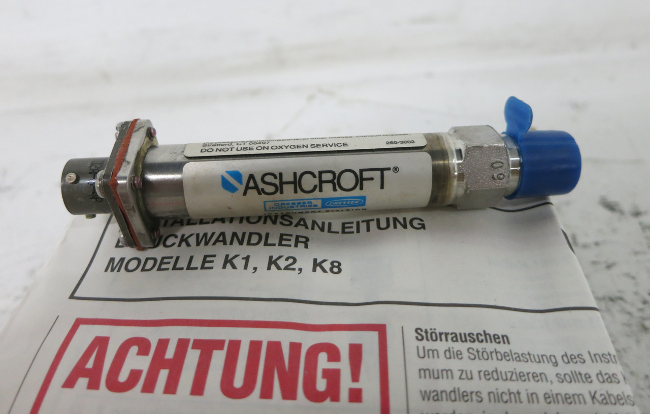 NEW Ashcroft K17M0242B460# Transducer 60 PSIG 4-20 ma 1.0% 1/4 NPTM Dresser (DW7651-2)