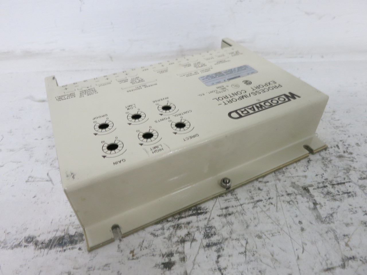 Woodward 9905-090 Rev K Process Import Export Control Generator 9905090-K (DW7650-1)