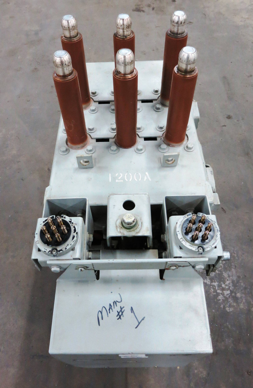 GE Magne-Blast AM-4.16-75-1 1200A 4.76 kV Circuit Breaker 1200 Amp 5kV AM4.16751 (EBI1972-1)