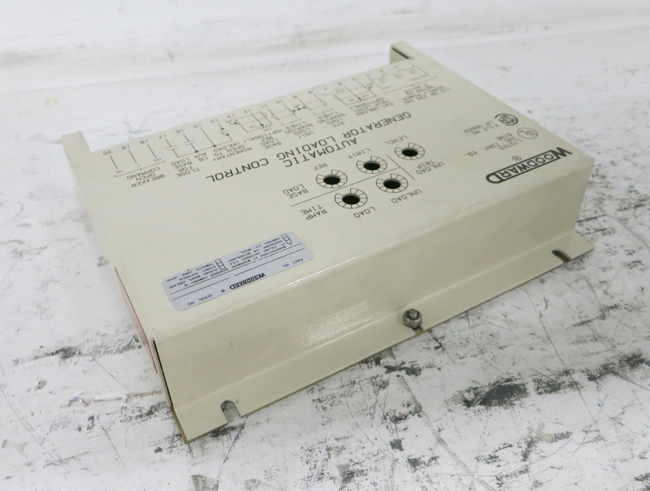Woodward 9905-096 Rev J Automatic Generator Loading Control 9905096 115/230 VAC (DW7648-2)