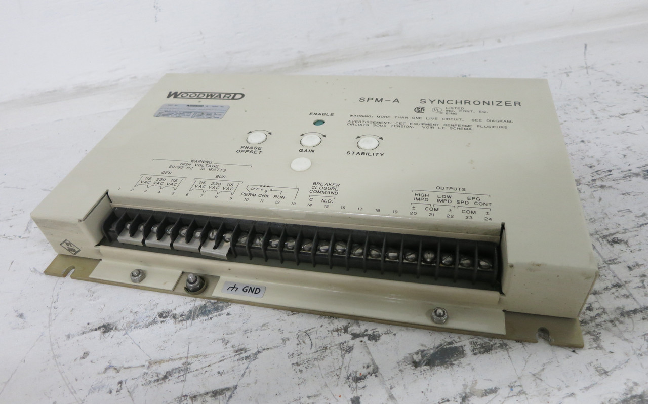Woodward 9905-001 Rev M SPM-A Synchronizer 9905001 SPMA Speed Phase Matching (DW7646-3)