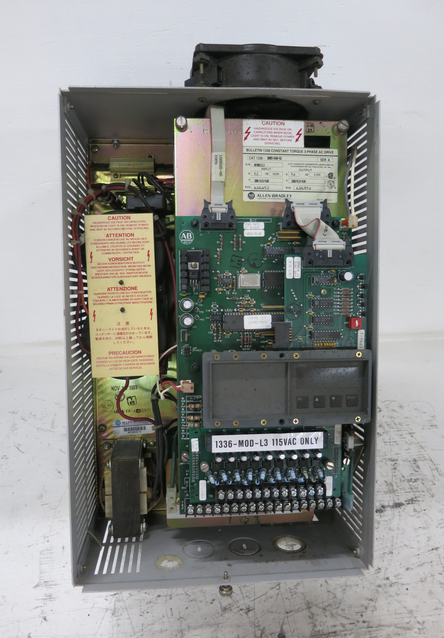 Allen Bradley 1336-B005-EAD-S1 5 HP 1336 AC VS Drive 9.6A Ser A 380/415/460V (DW7654-1)