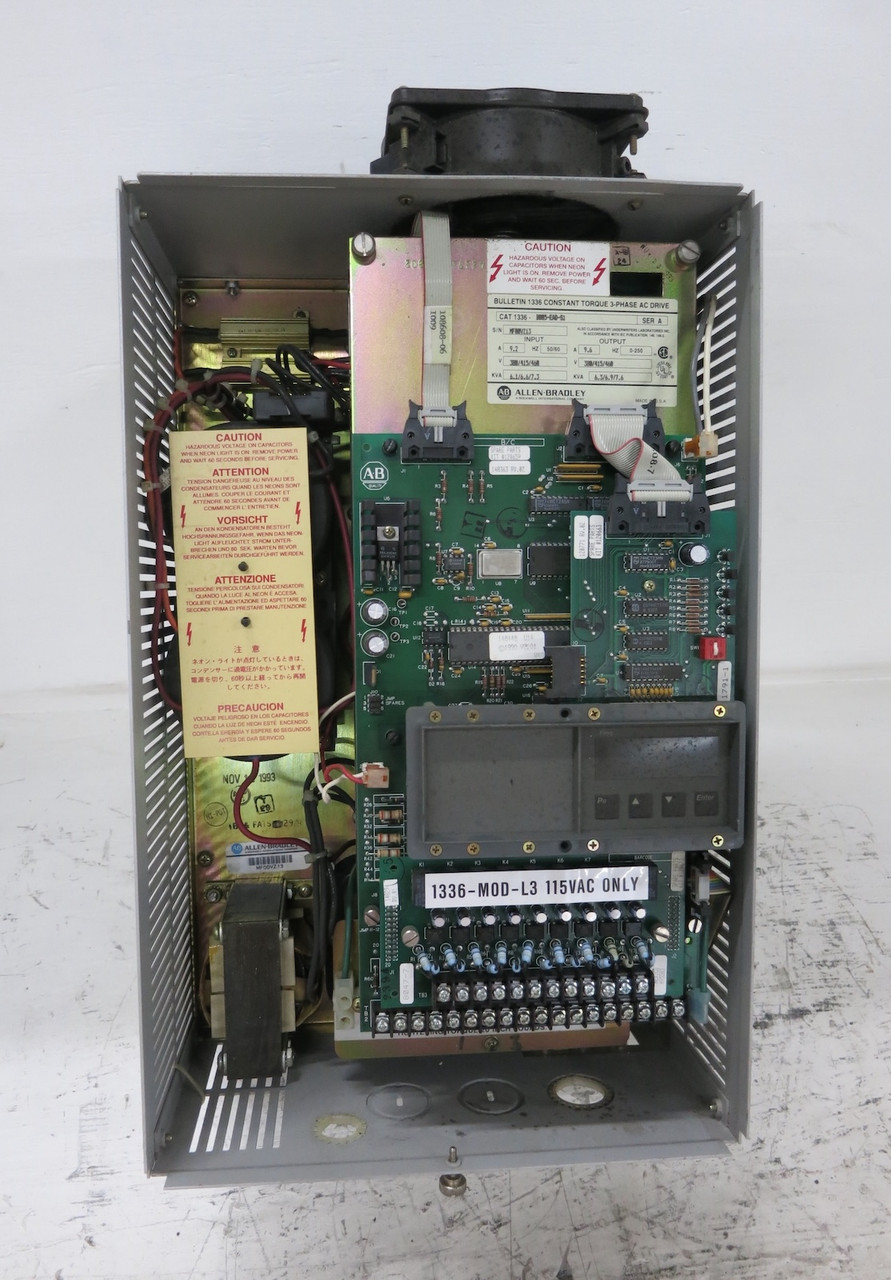 Allen Bradley 1336-B005-EAD-S1 5 HP 1336 AC VS Drive 9.6A Ser A 380/415/460V (DW7654-1)