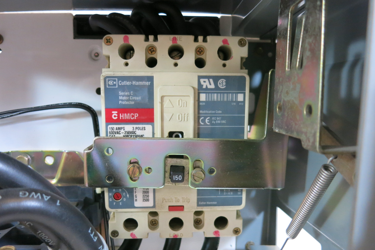 Allen Bradley 2100 Centerline 150 Amp Breaker Size 4 Starter 26" MCC Bucket HMCP (BJ1059-1)