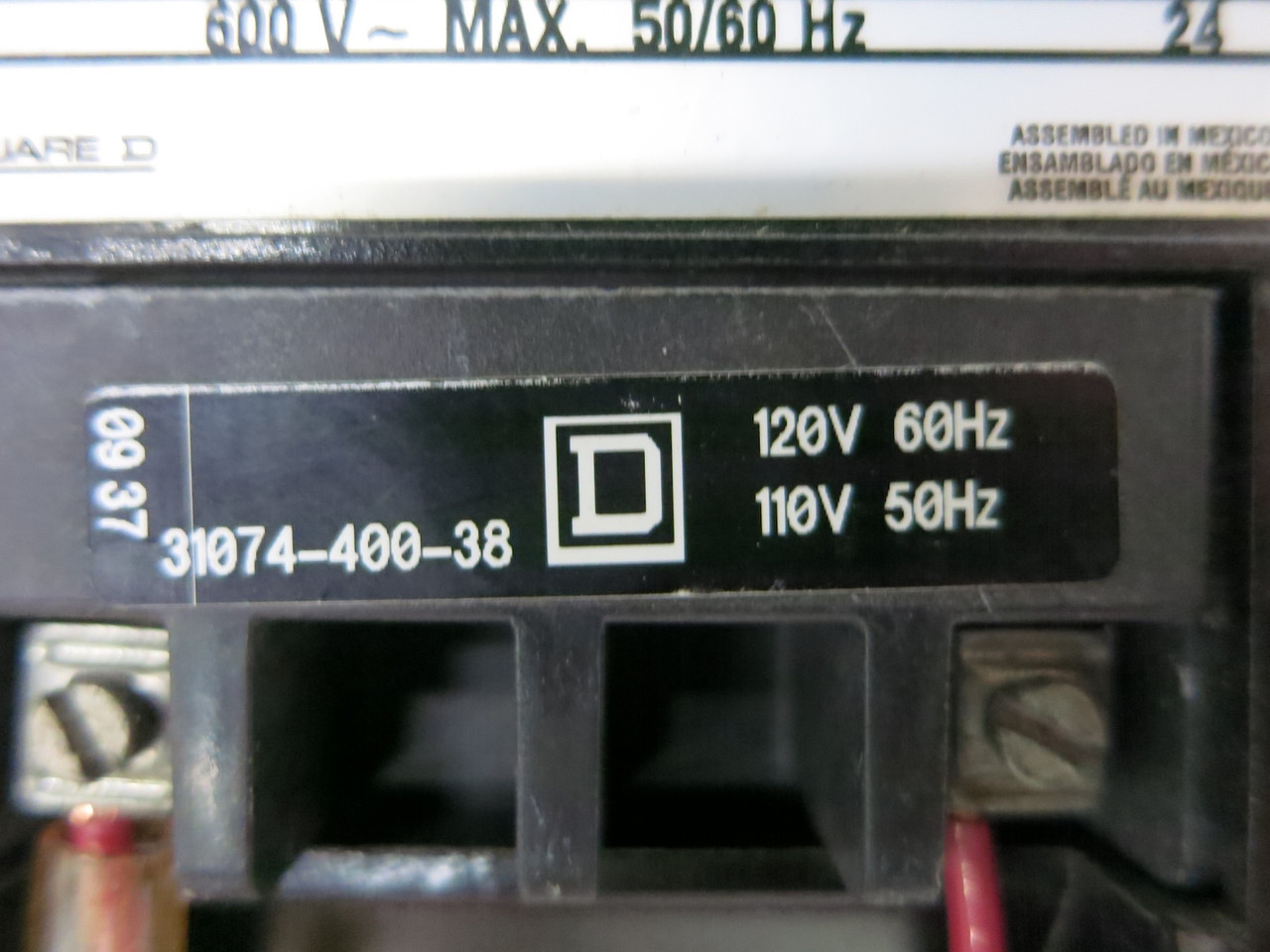 Square D 8536SEO1S Size 3 Motor Starter w/ Motor Logic 9065-SR320 120V Coil (DW7660-1)