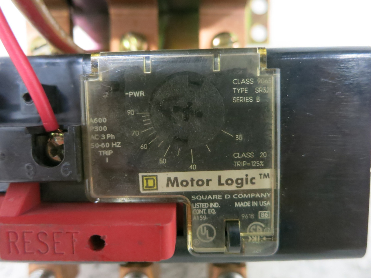 Square D 8536SEO1-H20S Size 3 Motor Starter w/ Motor Logic 9065-SR320 120V Coil (DW7661-1)