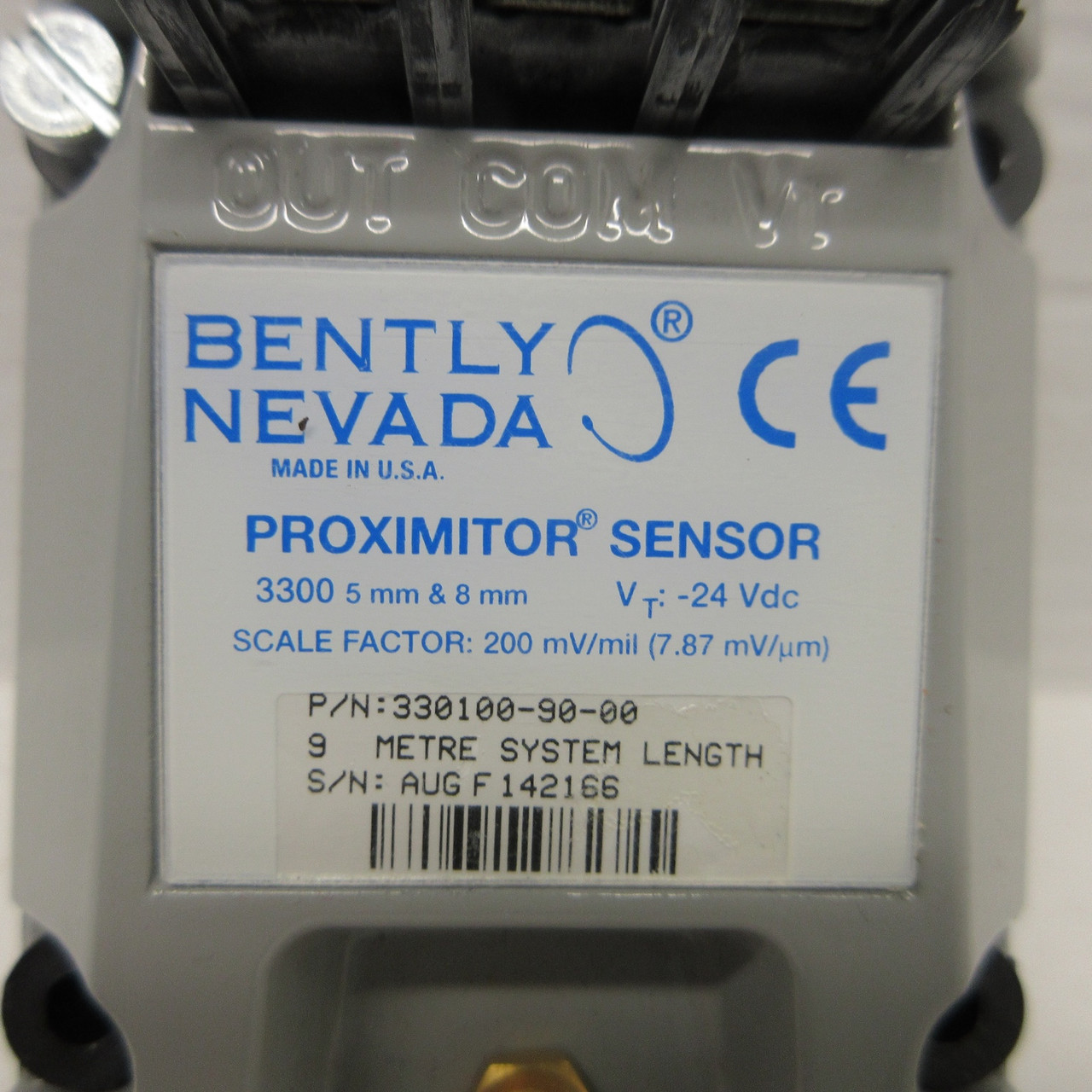 Bently Nevada 330100-90-00 Proximitor Sensor 3300 5mm & 8mm 3301009000 24Vdc (AH0799-1)
