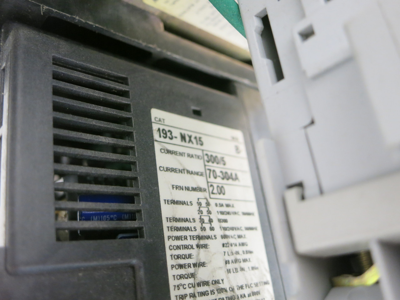 Allen Bradley 592-C1NFD SMP-3 Solid State Overload Relay 193-NX15 70-304A Size 5 (DW7663-1)