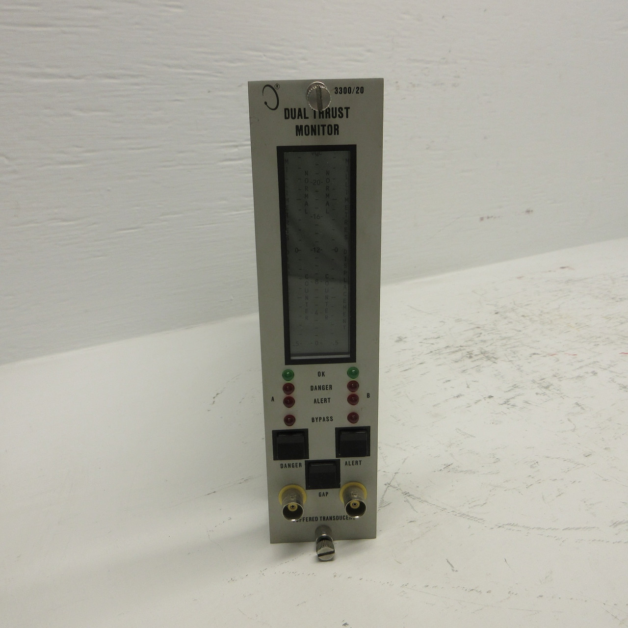 Bently Nevada Dual Thrust Monitor 3300/20-12-01-01-00-00 PLC PWA 79482-01 330020 (AH0807-1)