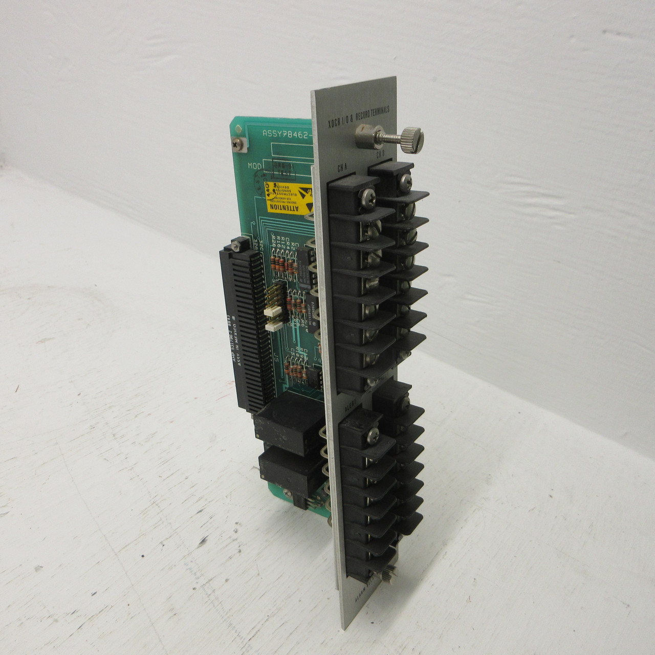 Bently Nevada 84143-01 XDCR I/O & Record Terminals ASSY 78462-01 H PLC PCB (AH0806-7)