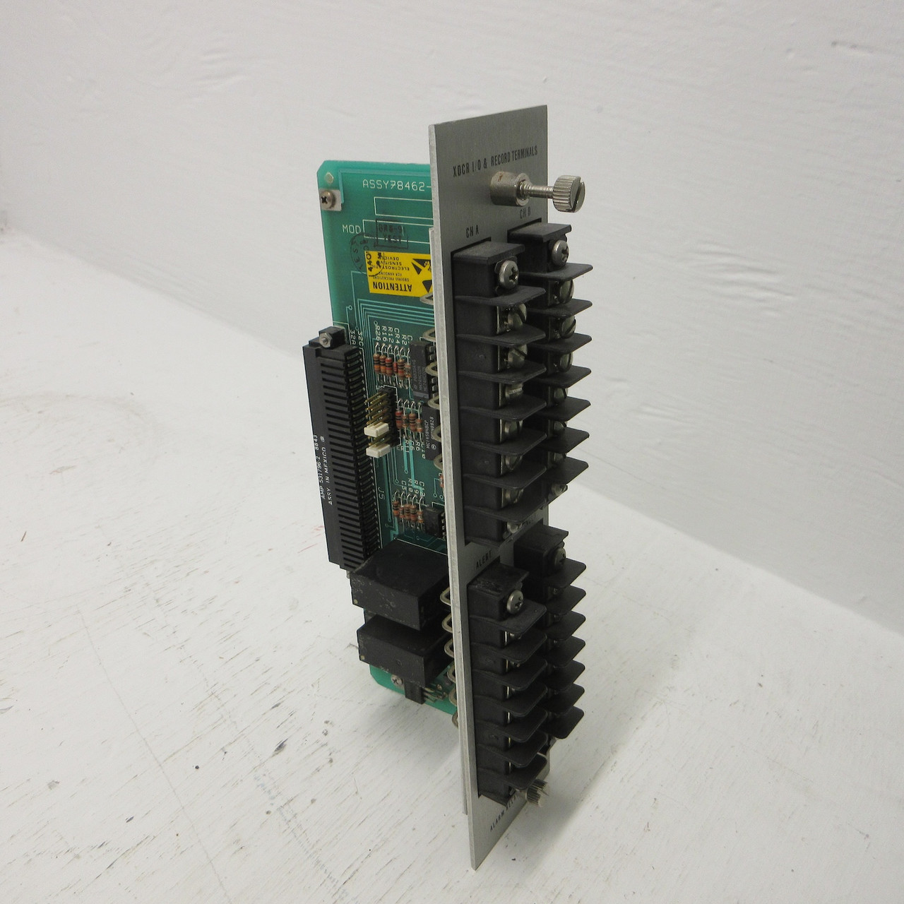 Bently Nevada 84143-01 XDCR I/O & Record Terminals ASSY 78462-01 H PLC PCB (AH0806-7)