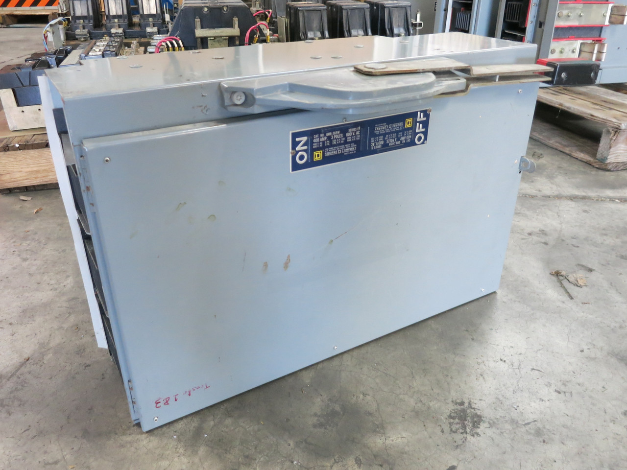 Square D QMB-365W 400A 600V Fusible Panelboard Switch QMB365W 400 Amp Fused E1 (DW7675-3)