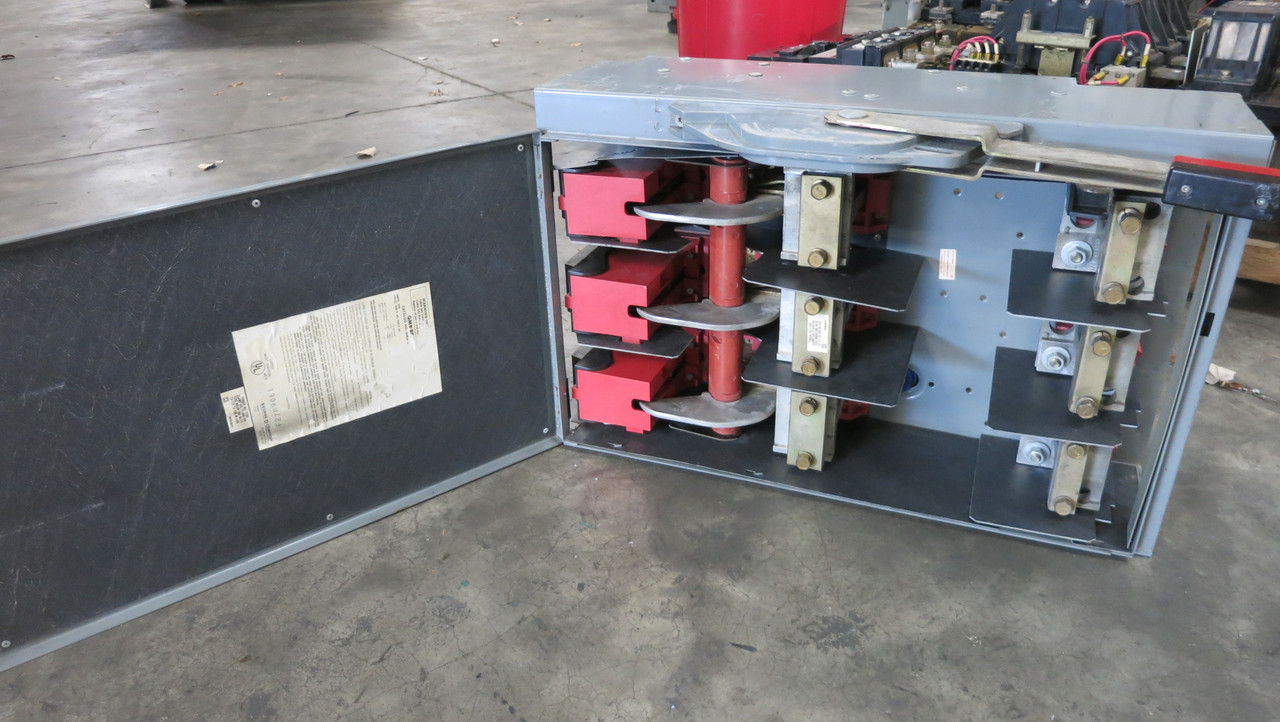 Square D QMB-365W 400A 600V Fusible Panelboard Switch QMB365W 400 Amp Fused E1 (DW7675-3)