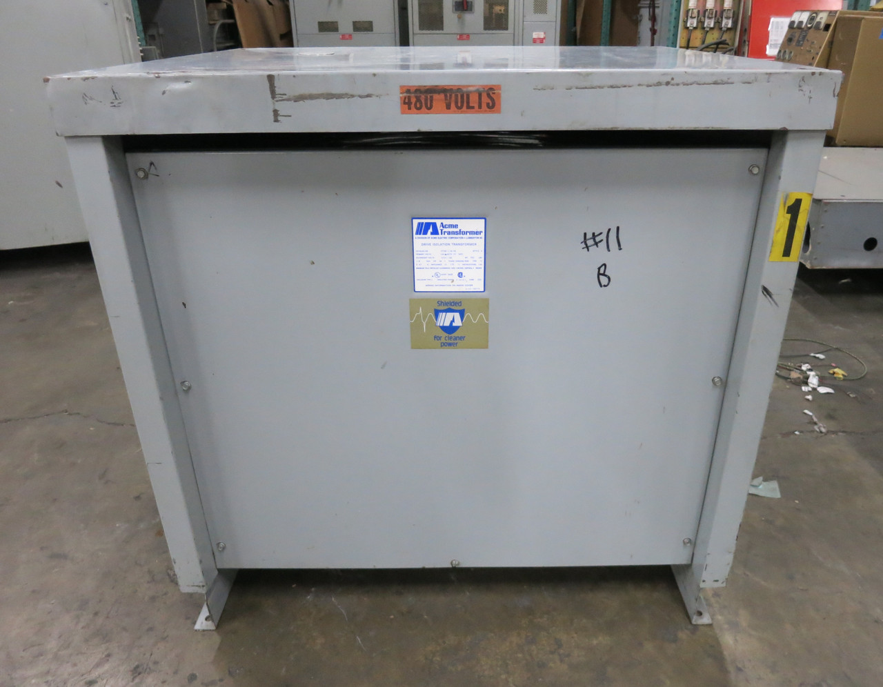 Acme 118 kVA 460 Delta to 460Y/266 V 3PH Isolation Transformer DTGB-118-4S 460V (DW7685-1)