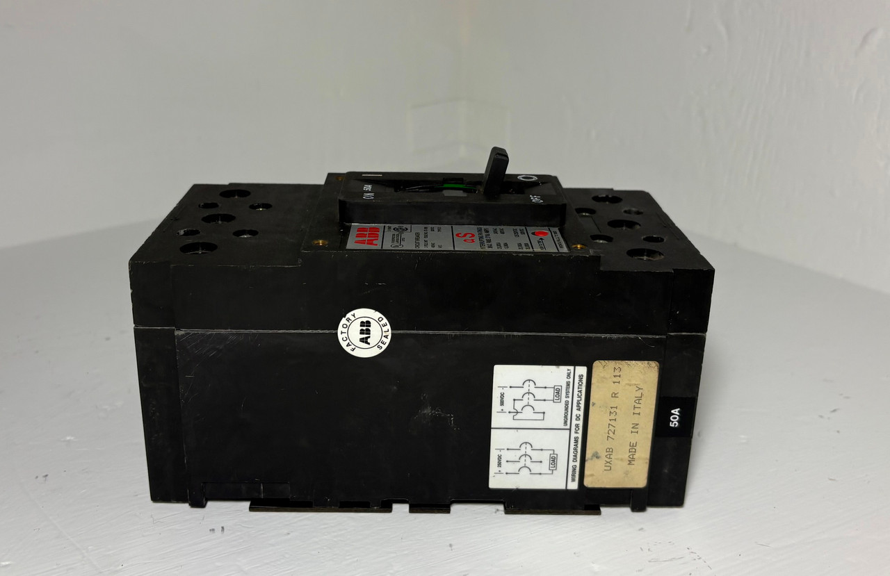 ABB Type ES 50A 3 Pole Circuit Breaker 18kA @ 480 VAC RT-1999 50 Amp 3P (EM5703-3)