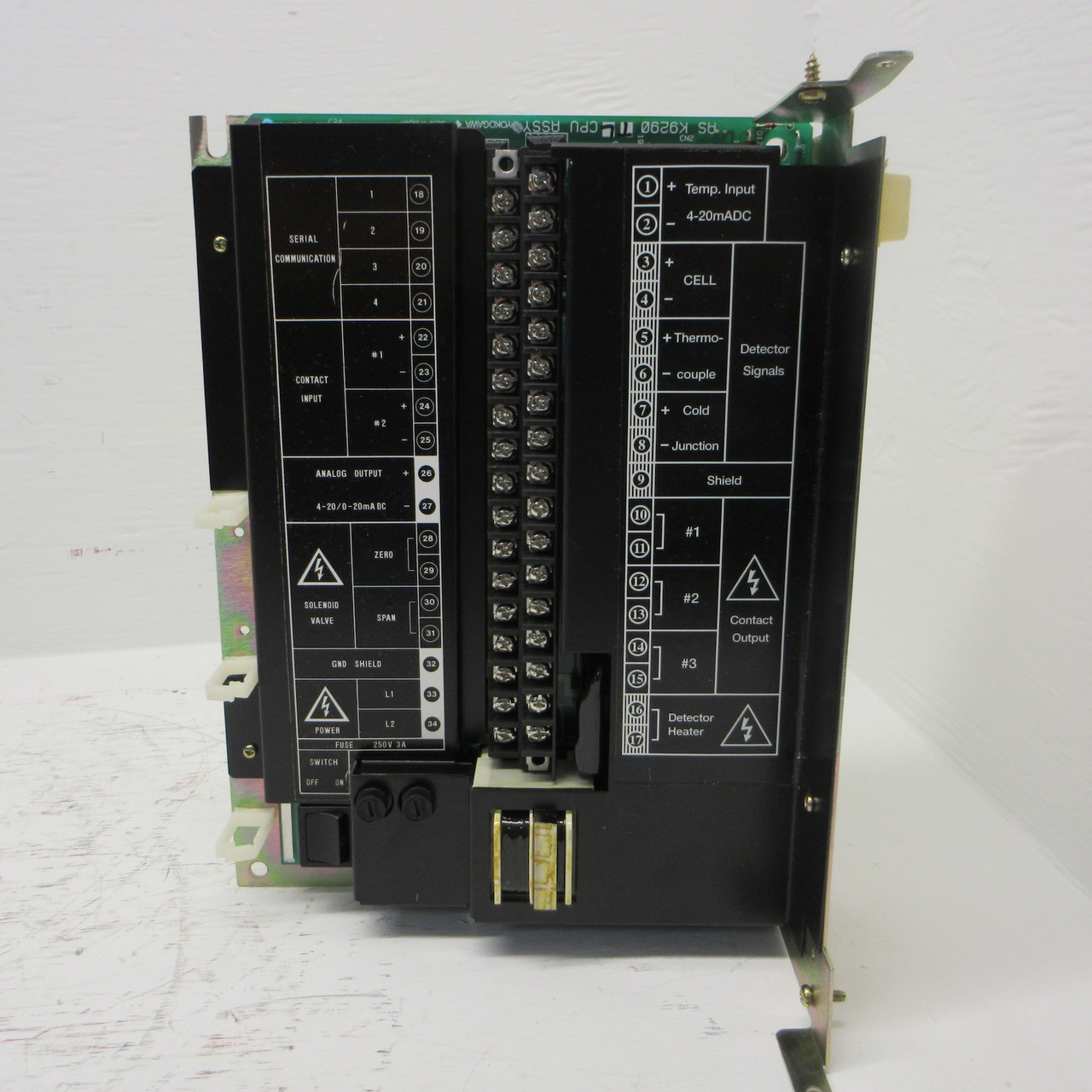 Yokogawa EXA OXY AS-K9290-TL CPU Assy AS K9290 TL Assembly Board Oxygen Analyzer (AH0816-1)