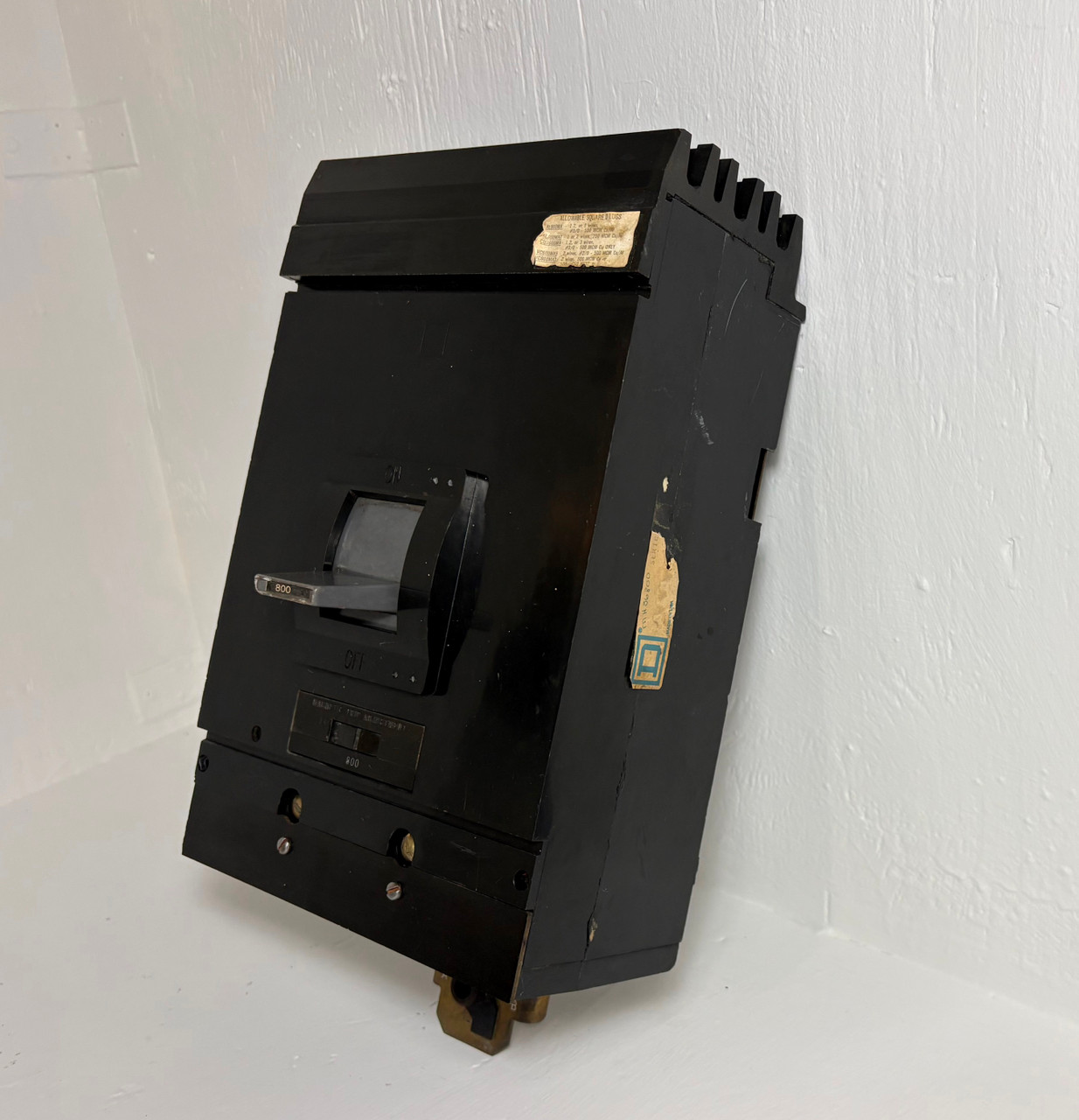 Square D I-Line MH36800 800A Circuit Breaker Black 480/600V 3P Type MA 800 Amp (EM5705-1)