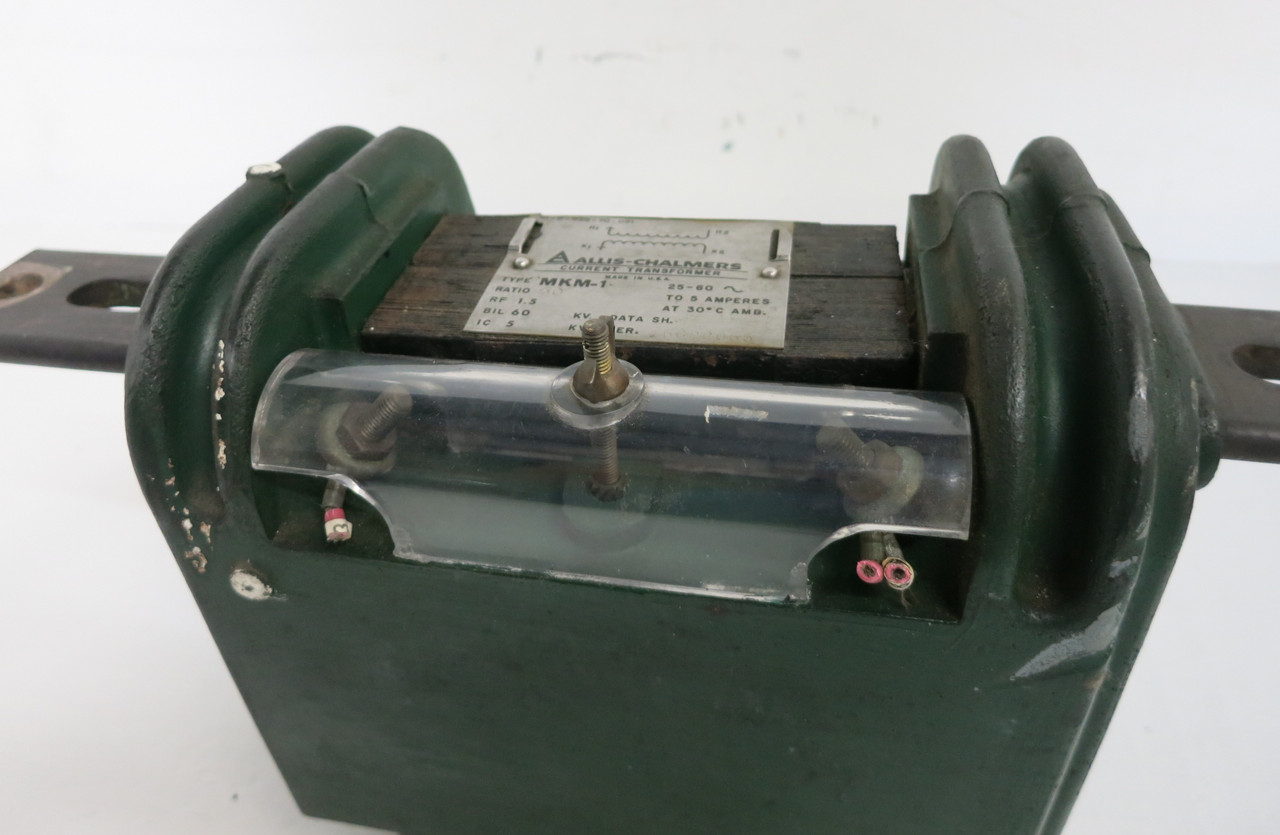 Allis-Chalmers MKM-1 Current Transformer Ratio 50:5 Amp 61-6-959-70-051 CT 50:5A (DW7701-2)