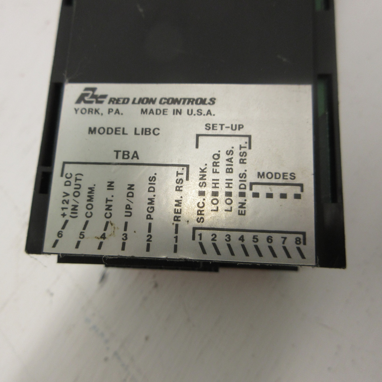 Red Lion Controls Model LIBC1000 Single Preset LCD Counter LIBC-1000 Controller (AH0822-1)