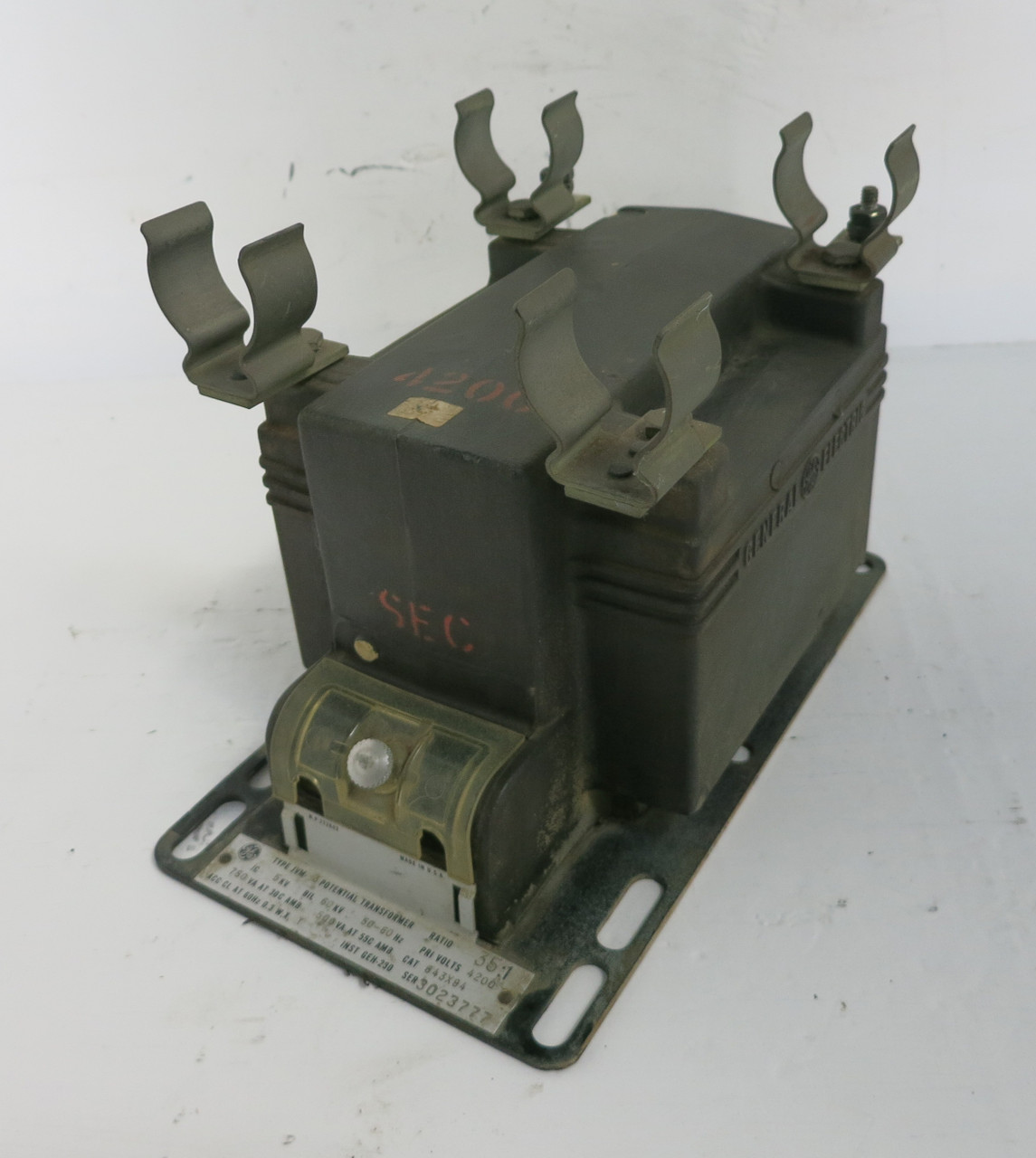 GE 643X94 JVM-3 Potential Transformer Ratio 35:1 4200V JVM3 PT (DW7708-4)