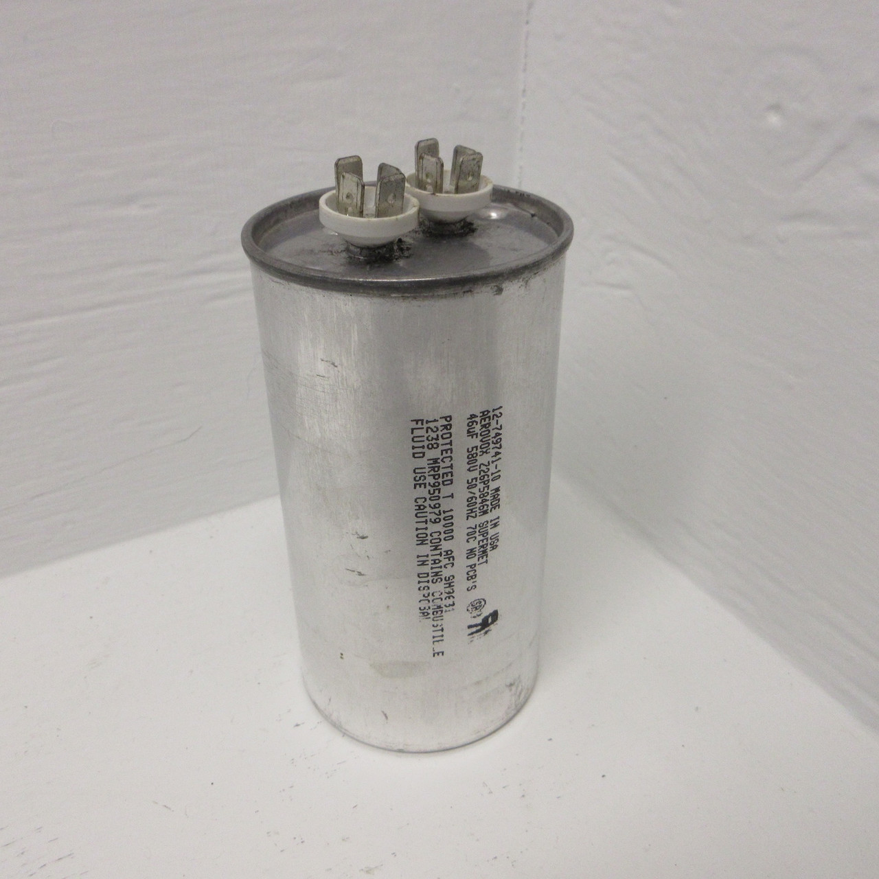 Image of Aerovox 12-749741-10 No PCB's Capacitor Z26P5846M Supermet 46UF 580VAC 50/60Hz