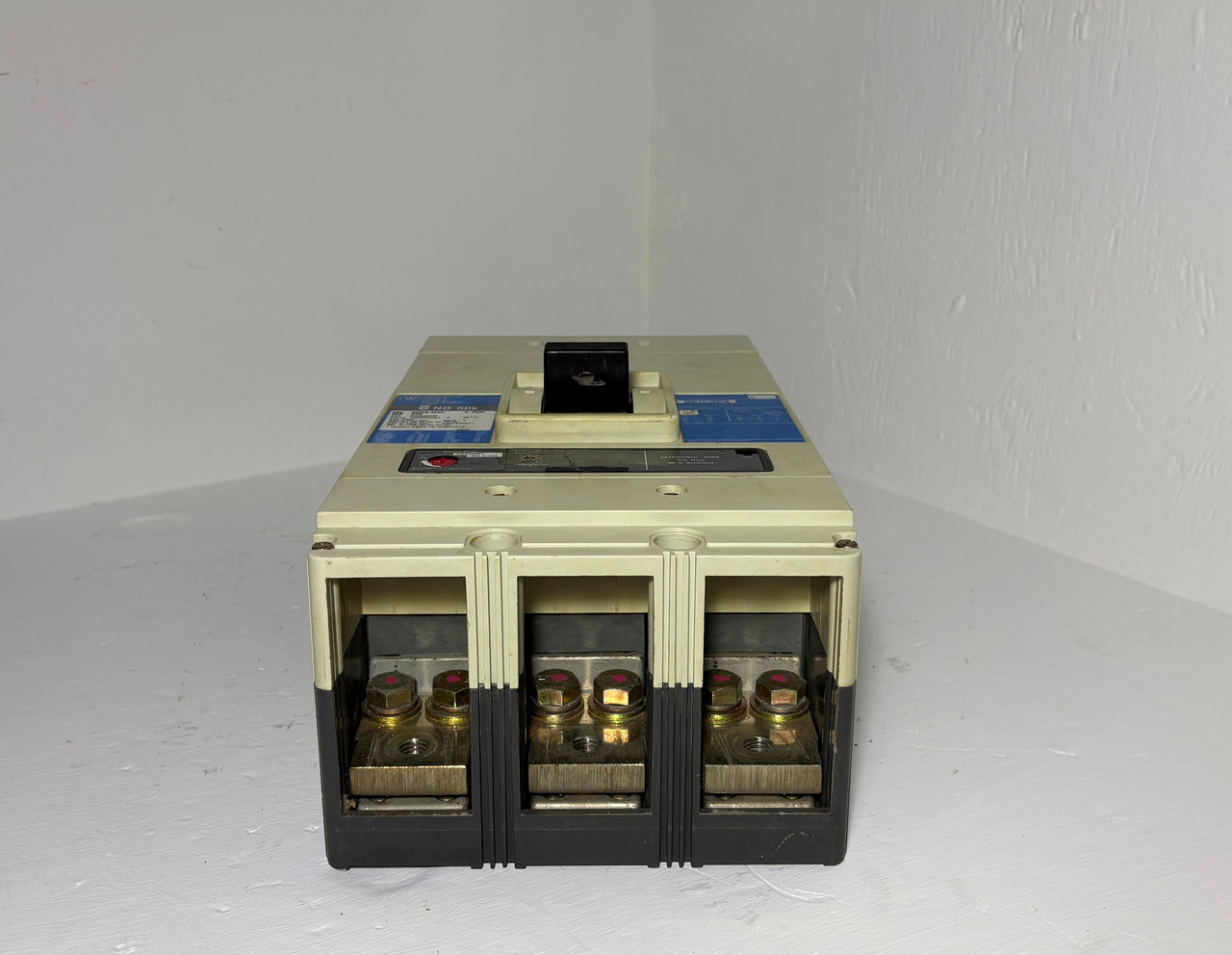 Westinghouse ND3800TW 800A Circuit Breaker Glossy Blue w/ 600 Amp Plug 3P ND 50k (EM5711-1)