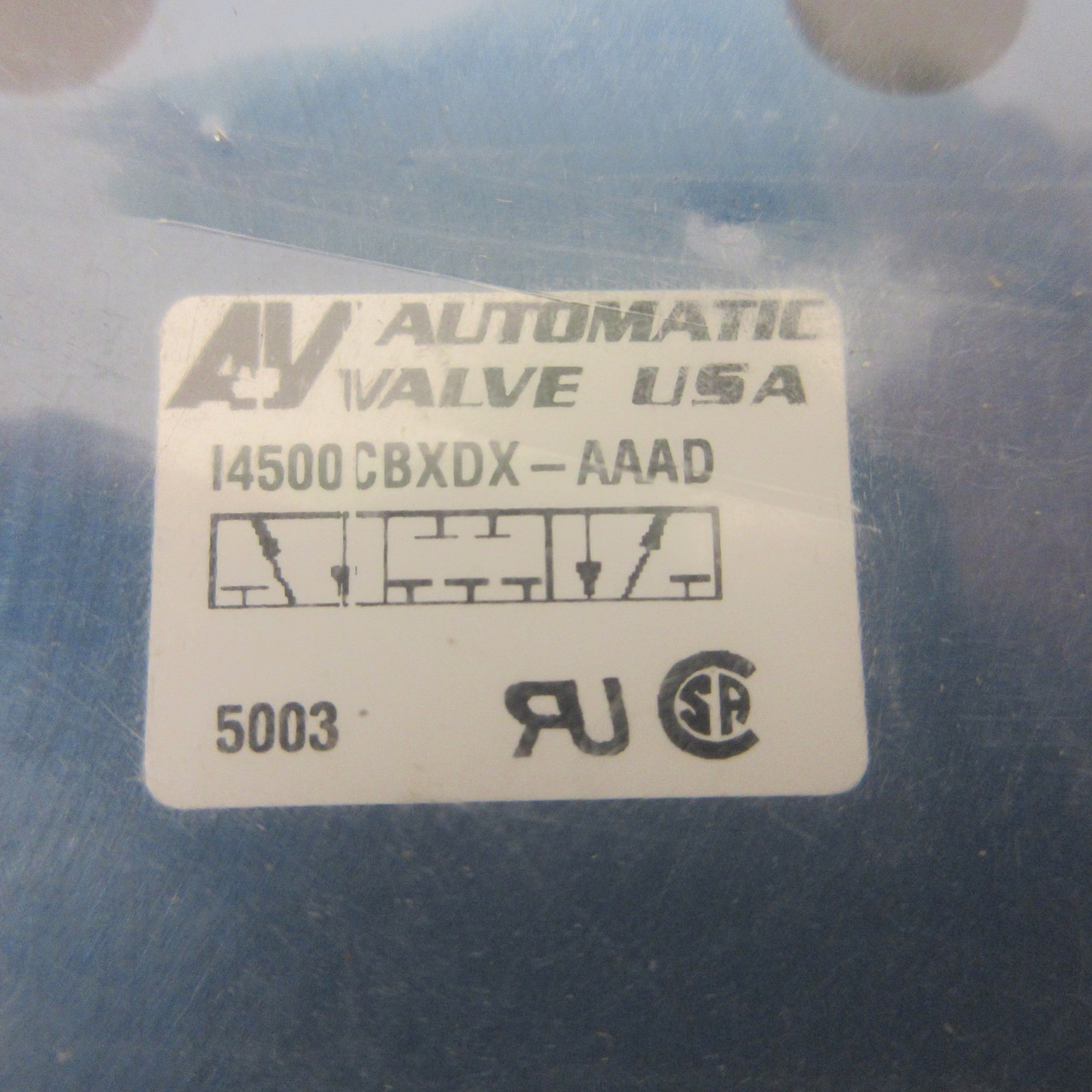 NEW Automatic Valve I4500CBXDX-AAAD Pneumatic Solenoid Valve 7019-9AA w Hardware (AH0823-2)
