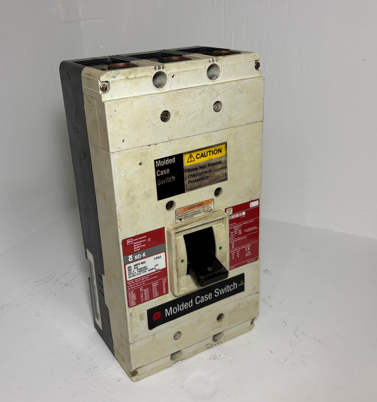 Image of Cutler-Hammer ND3800WK 800A Molded Case Switch 800 Amp ND-K 3P 600V Westinghouse