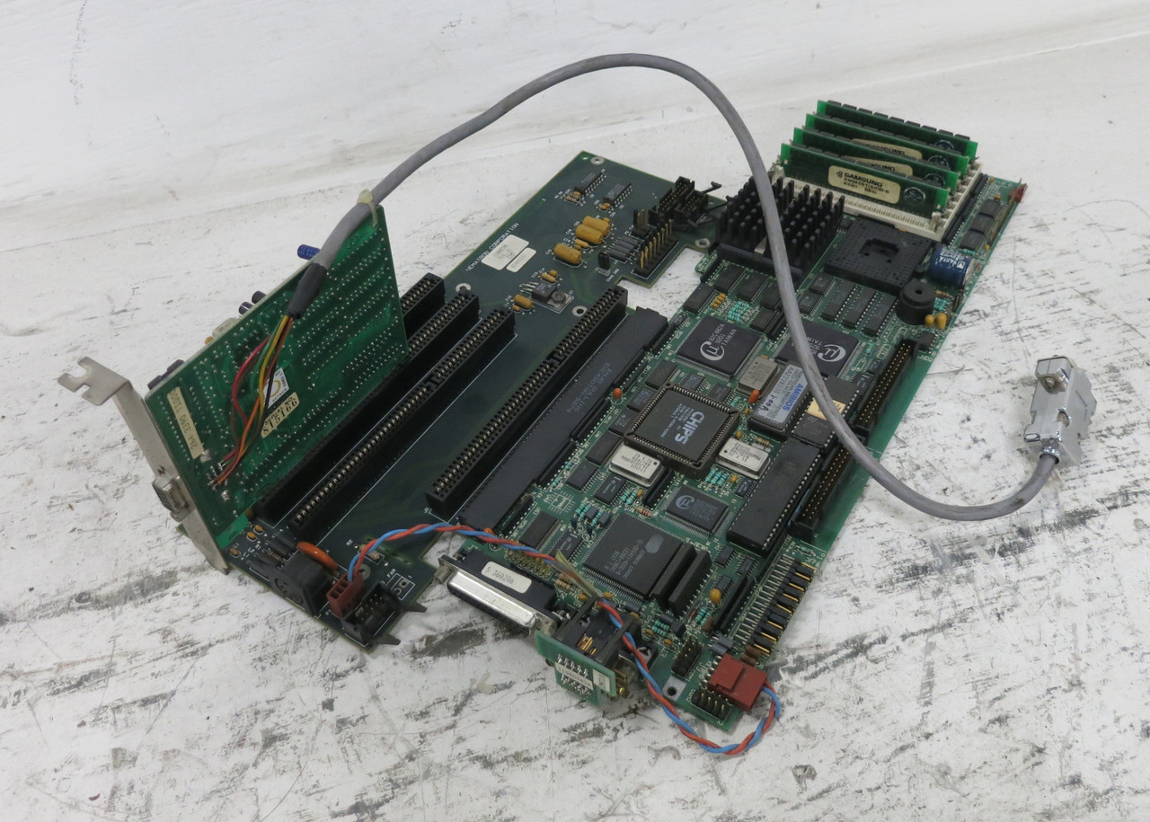 Nematron CPU 486SI Processor Control Board w/ 110A0240 300A0125 Card 118A0036 (DW7715-1)