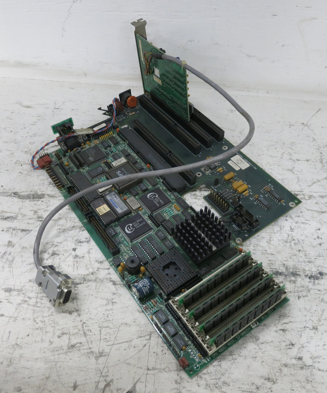 Nematron CPU 486SI Processor Control Board w/ 110A0240 300A0125 Card 118A0036 (DW7715-1)