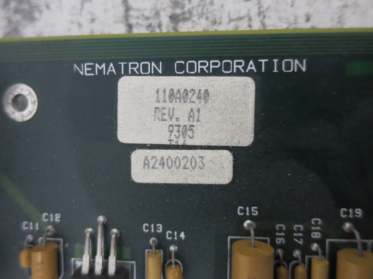 Nematron CPU 486SI Processor Control Board w/ 110A0240 300A0125 Card 118A0036 (DW7715-1)