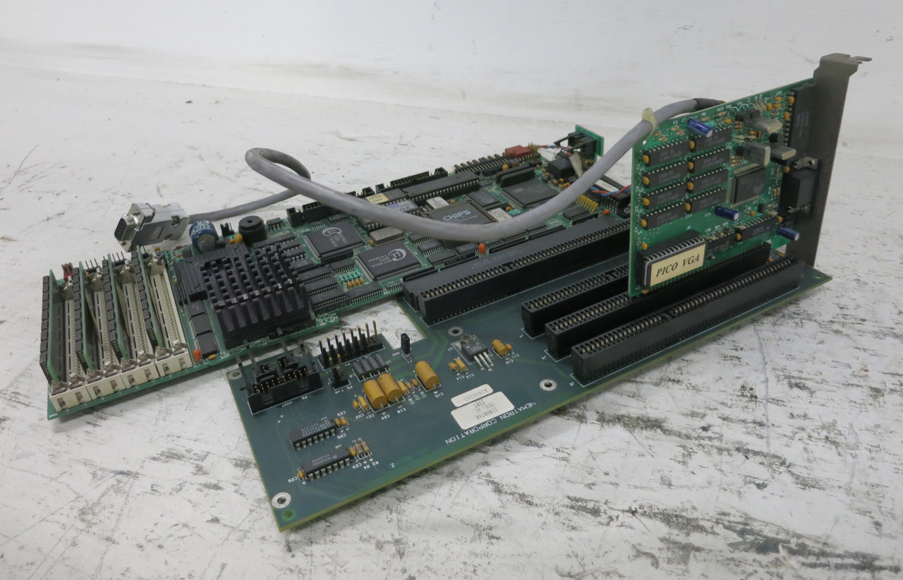 Nematron CPU 486SI Processor Control Board w/ 110A0240 300A0125 Card 118A0036 (DW7715-1)