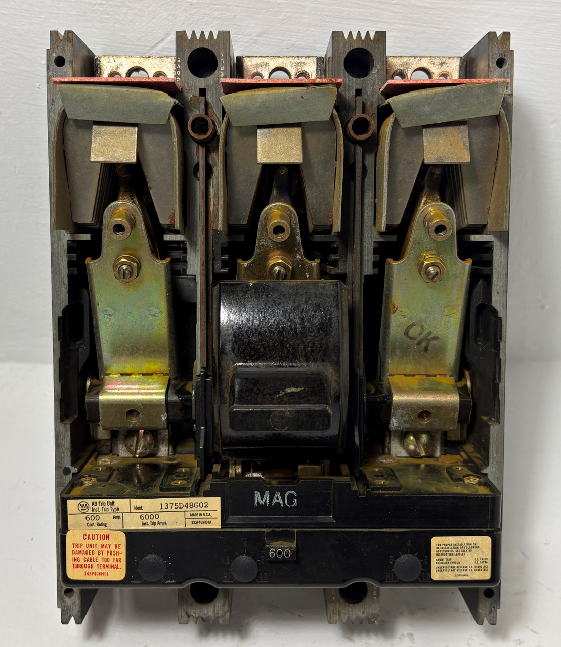 Westinghouse LC3600WK 600A Molded Case Switch 600 Amp 3 Pole 480/600V (EM5718-2)