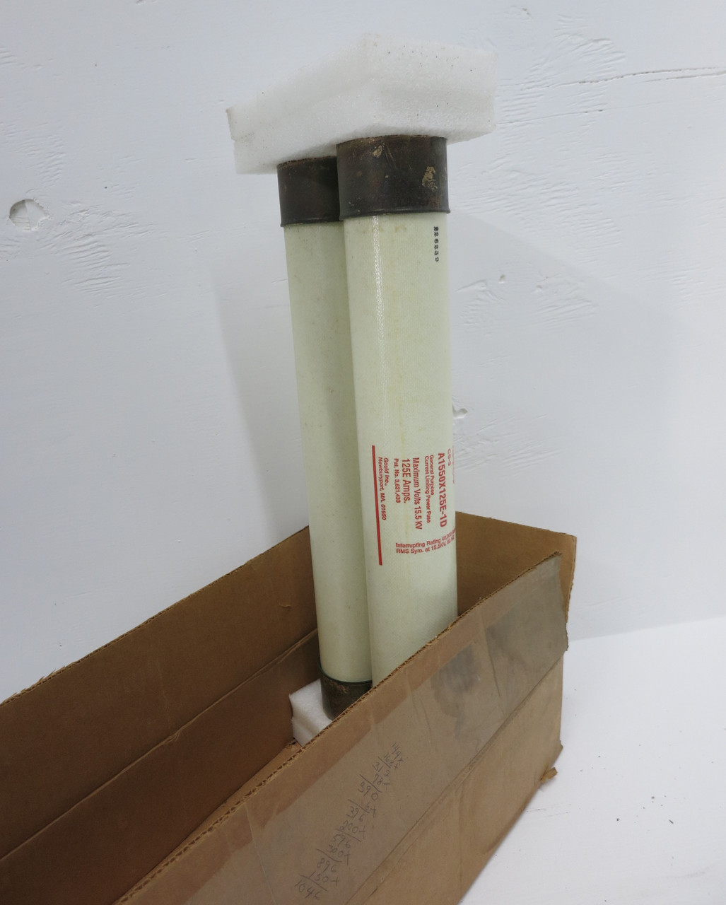 NEW Gould Shawmut A1550X125E-1D Amp-Trap 125E Amp Power Fuse 15.5 kV CS-3 (DW7723-3)