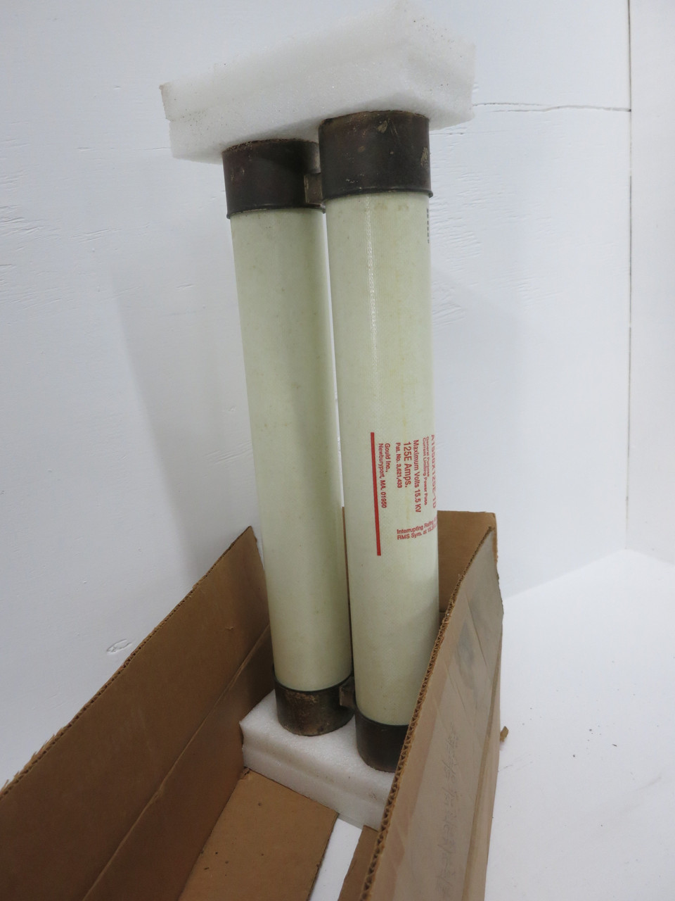 NEW Gould Shawmut A1550X125E-1D Amp-Trap 125E Amp Power Fuse 15.5 kV CS-3 (DW7723-3)