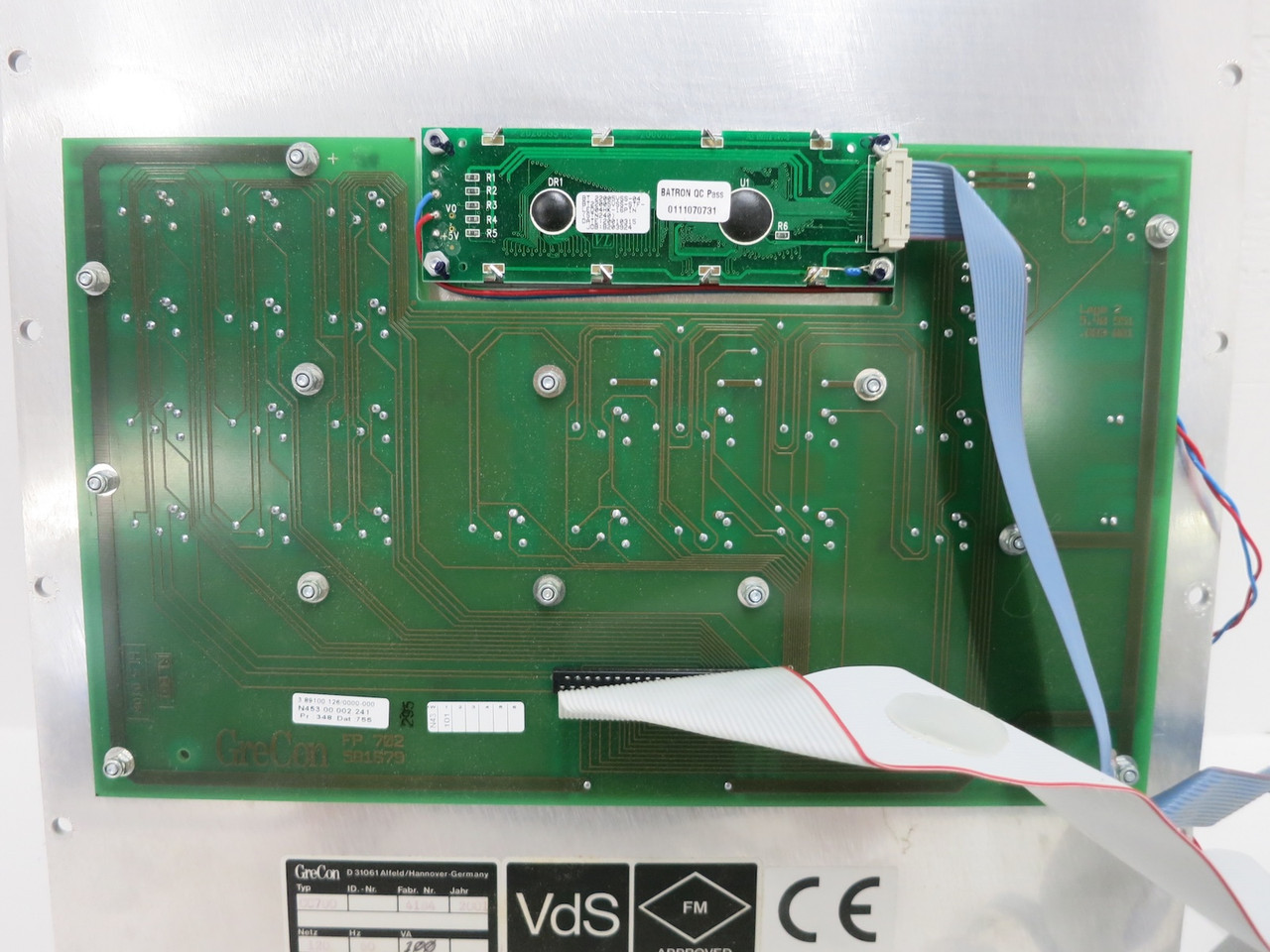 GreCon CC700 Display 4184 FP 702 581679 Control Panel Board Operator Interface (DW7727-1)