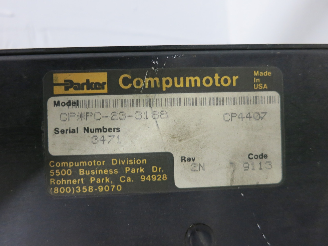 Parker Compumotor PC23 Adapter CP4407 Servo Motor Drive Control PC-23 PC-23-3188 (DW7725-1)