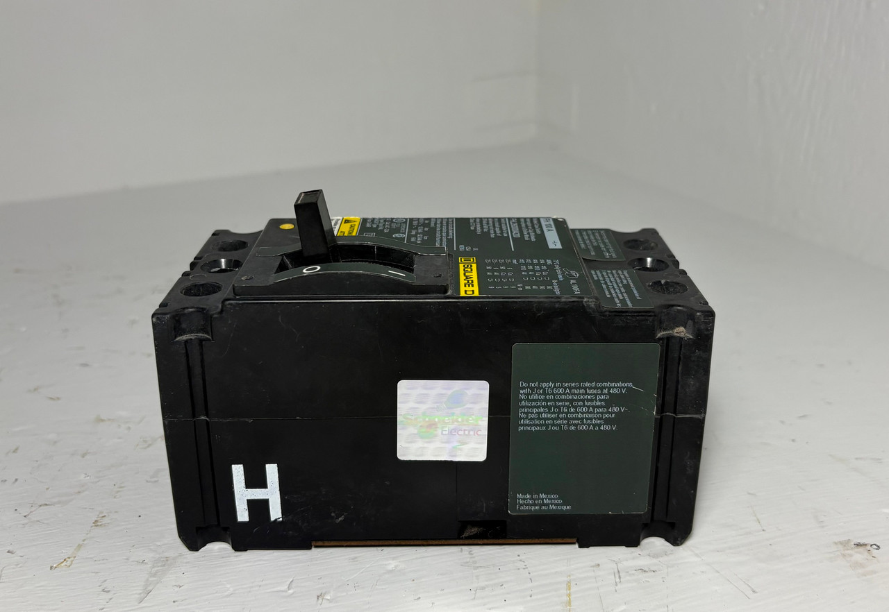 Square D FHL26000M4200 100A Molded Case Switch Green Label 2 Pole 100 Amp 2P (EM5721-2)